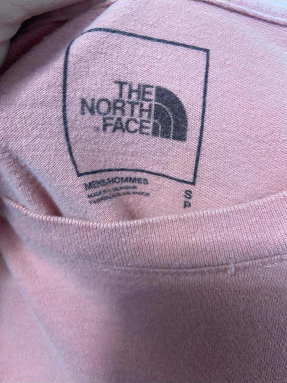 Flawed The North Face Men's Short Sleeve Tee - Coral Dusty pink - Picture 5 of 5